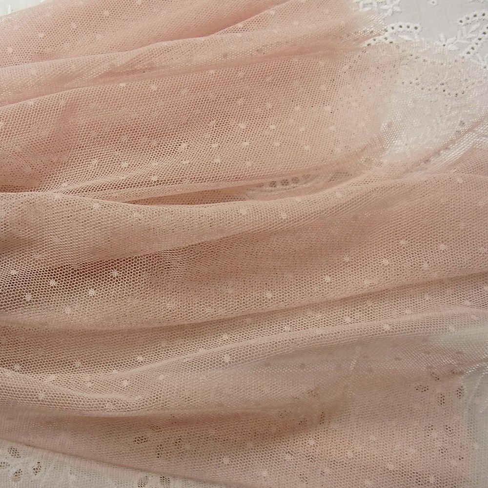 100 Polyester Dot Tulle Fabrics For Baby Dress