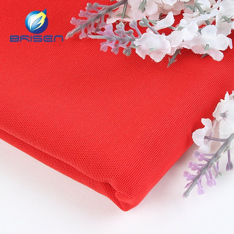 China red Garment material market Woman Elastic underwear 70 nylon 30 spandex fabrics wholesale