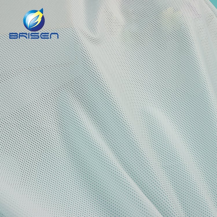 Custom White School Sports Uniform Shoes Mesh Materials Polyester Fabric