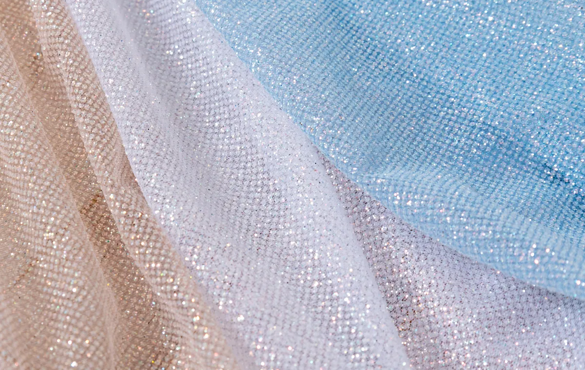 glitter mesh fabric